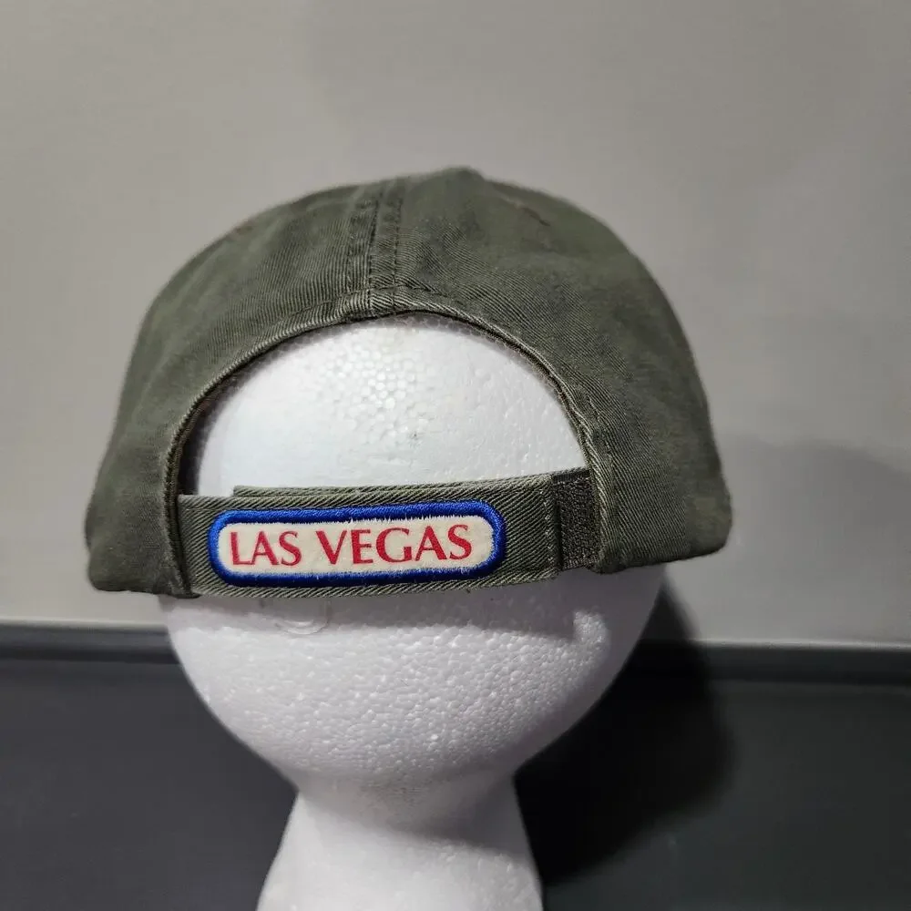 VTG 90s NASCAR Racing Cafe Las Vegas American‎ Needle Strapback Hat Cap Racecar